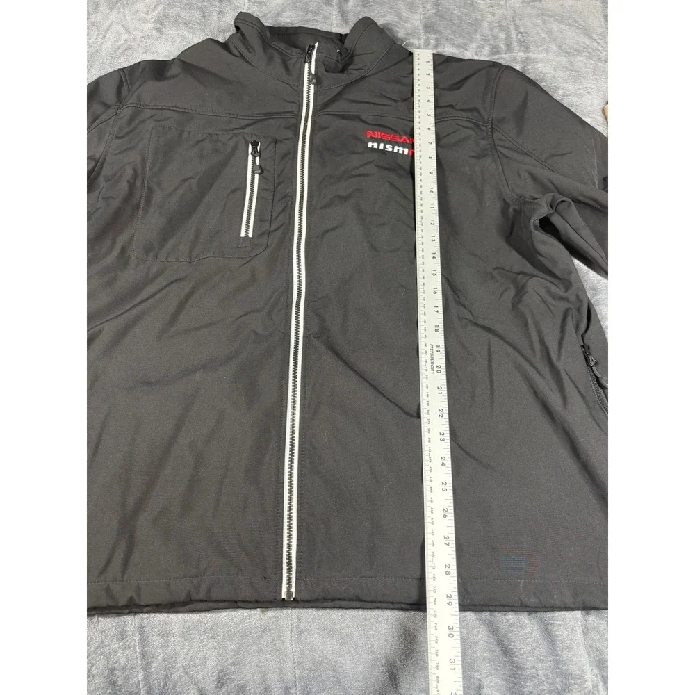 Clique Nissan Nismo Softshell Jacket Mens XXL Black Fleece Lined Full Zip 6547